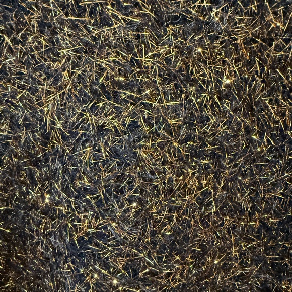 Anthropologie Black & Gold Metallic Eyelash Cardigan Size XS - Picture 4 of 6